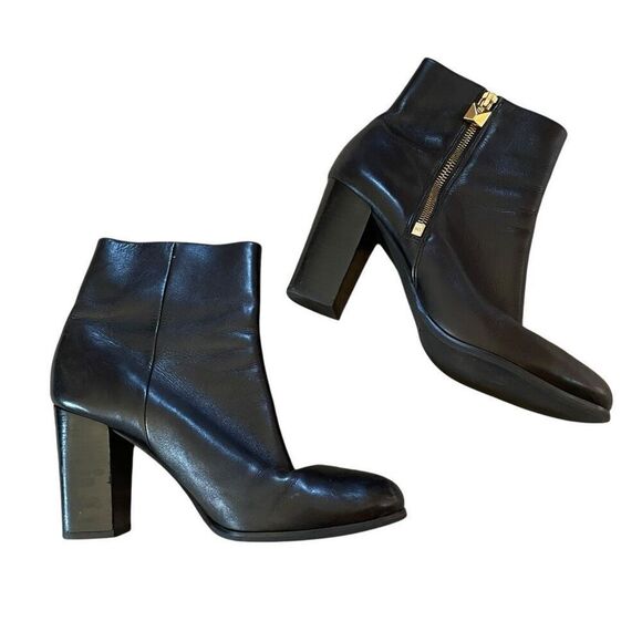 Michael Kors Leather High Heel Ankle Boots - Picture 1 of 9